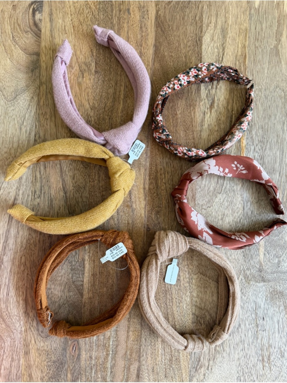 Anthropologie Stephanie & Samantha Knotted Headbands Bundle of 6